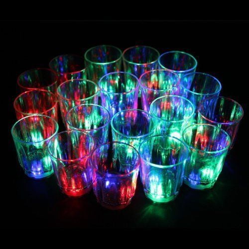 Fun Cups Details about / Flash Light Up Cups Set 24 Pcs LED Drinking Blinking Shot Glasses